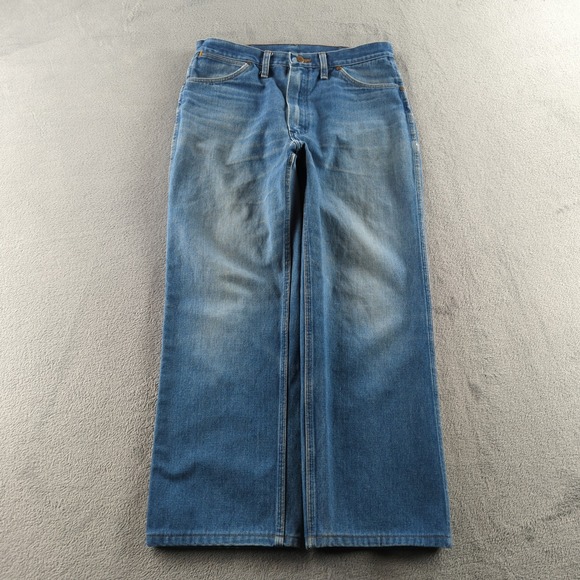 Wrangler Other - Vintage 80s Wrangler 13MWZ Jeans Mens 32 Blue Made in Canada Cowboy Cut Denim